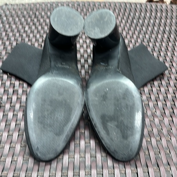 Zara fabric knit booties with shiny black heel size 39 - Picture 7 of 11